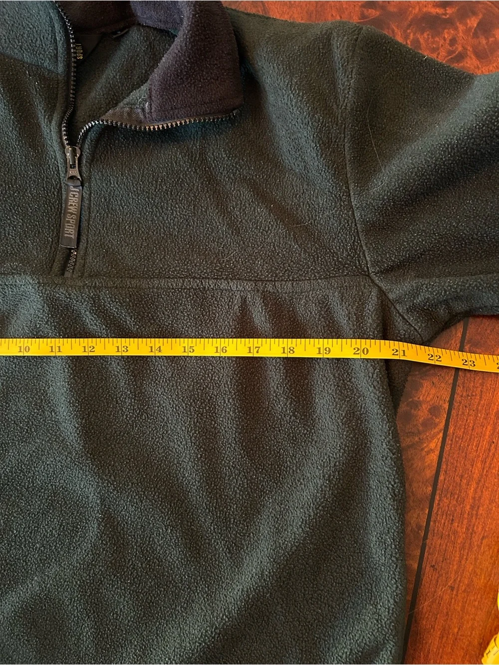 J Crew Sport Fleece Pullover Mens Small Dark Green 1/4 Zip Vintage 90s Outdoor